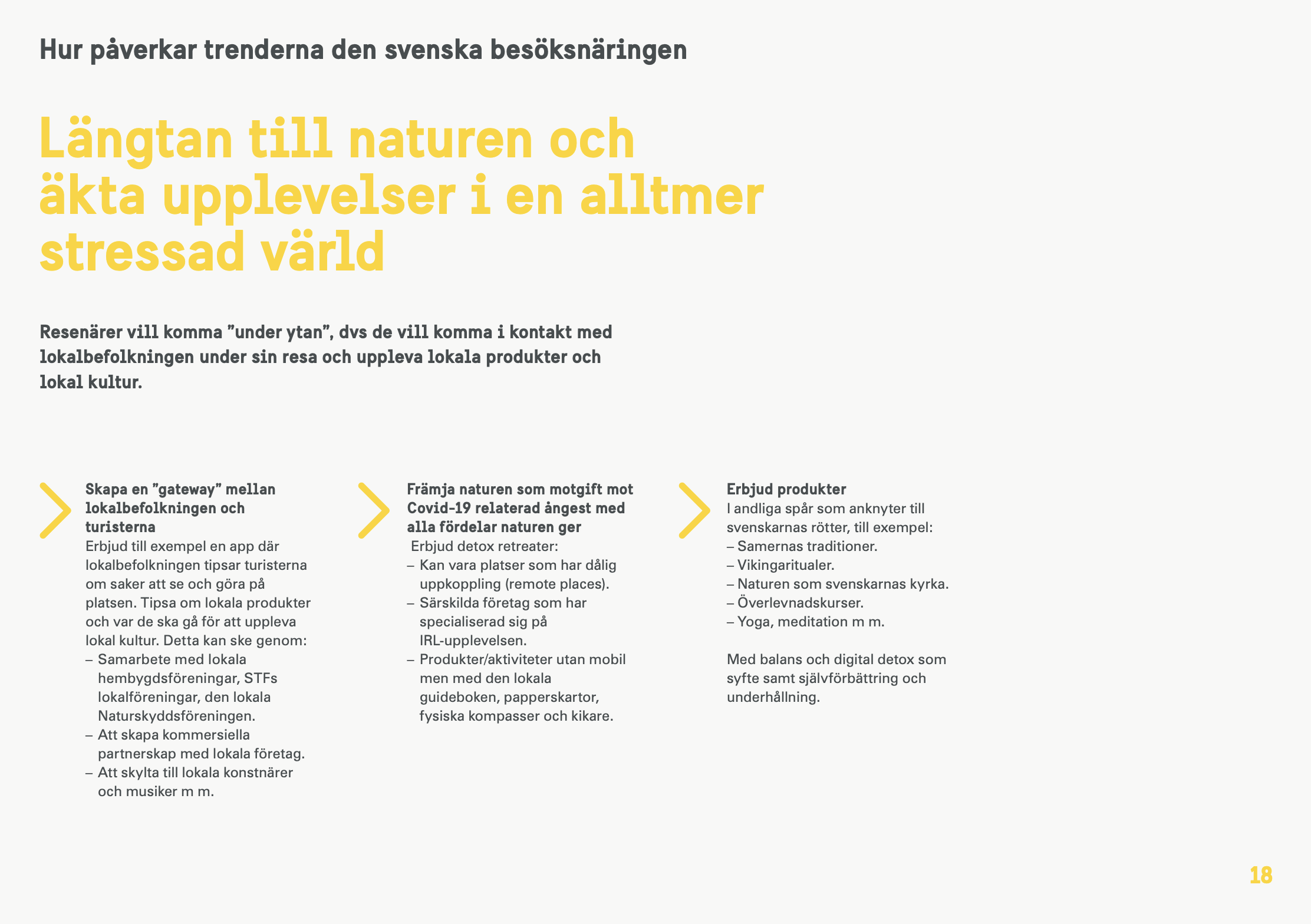 Hur påverkar trenderna den svenska besöksnäringen?