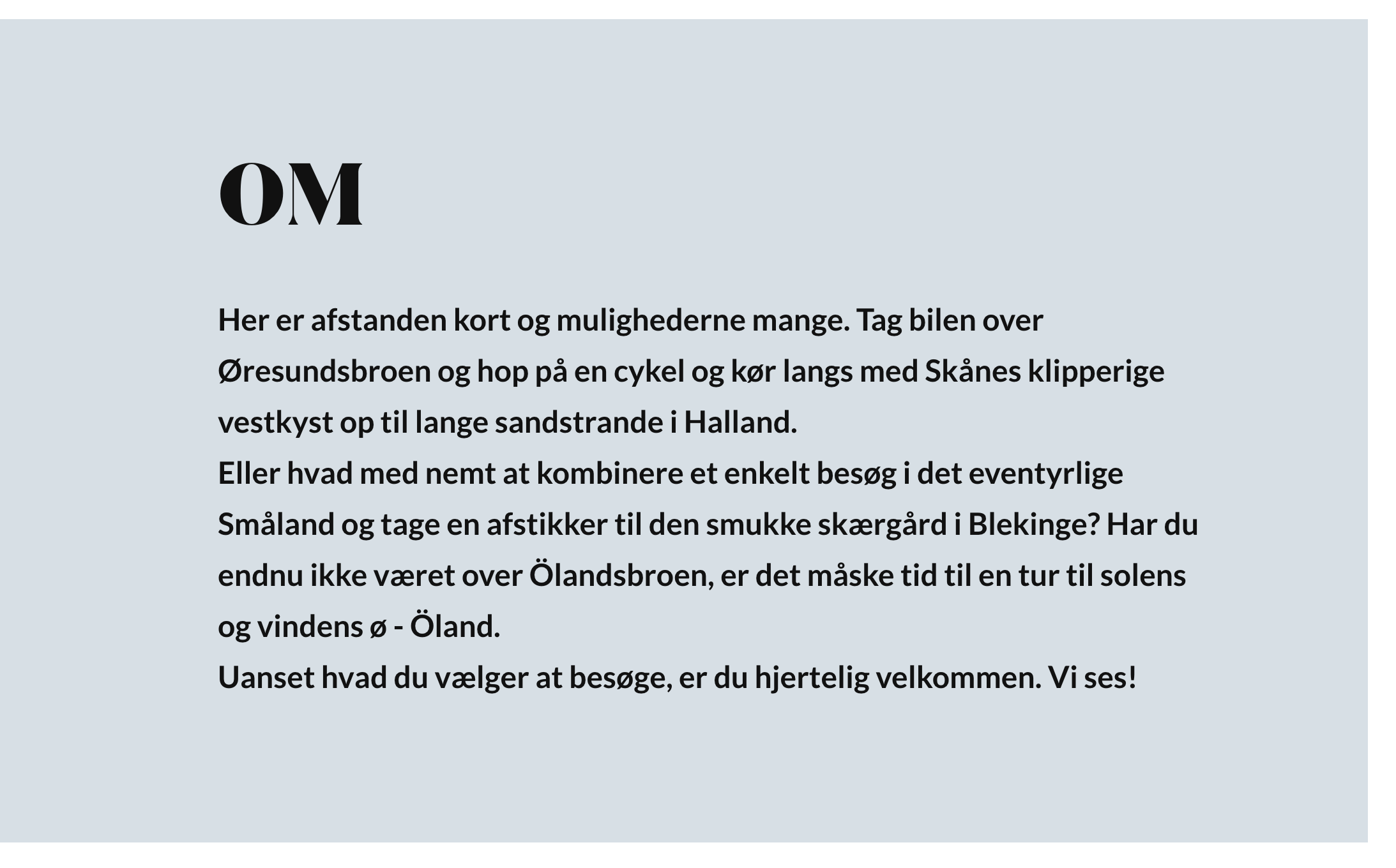 Visit South Sweden