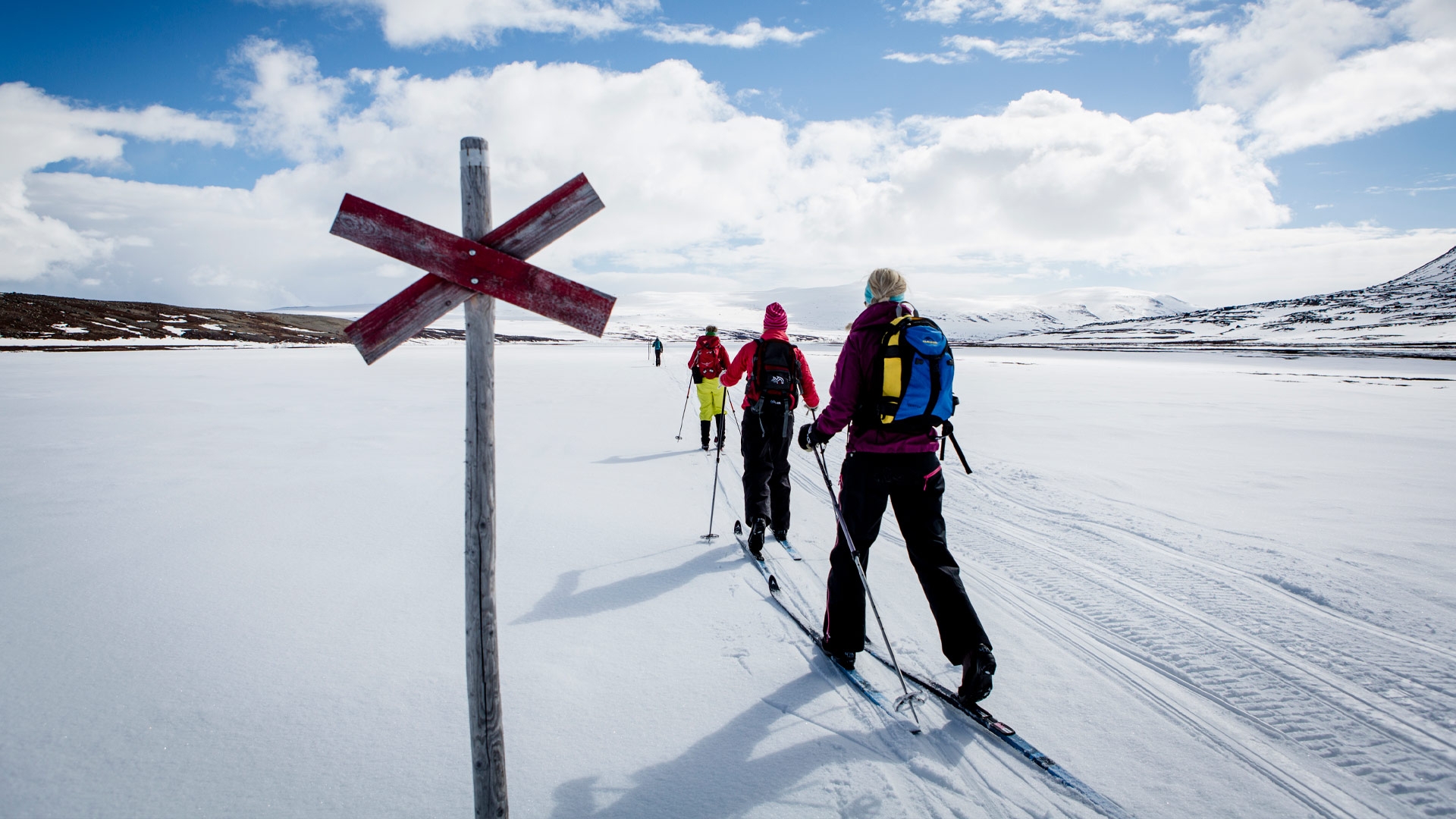 Vårvinter i Swedish Lapland
